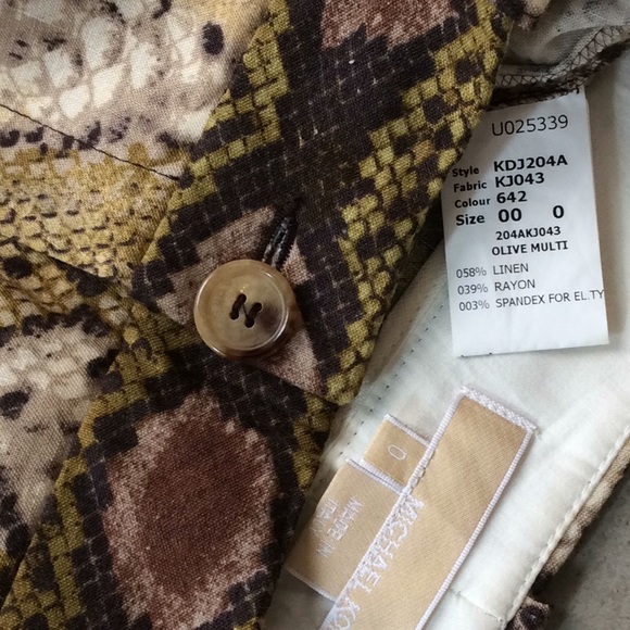 MICHAEL  KORS Snake print pants. Made in Italy - Picture 8 of 10